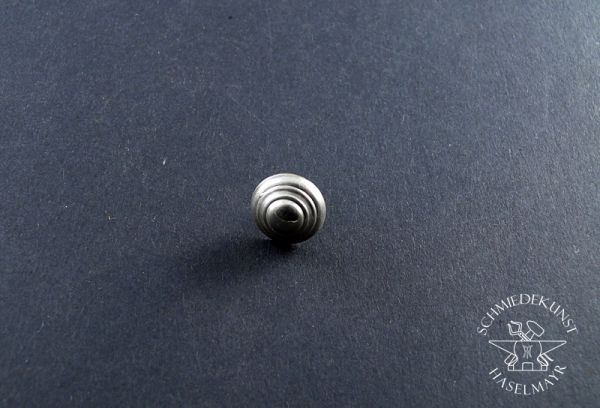 Hirschfänger Endkappe Buckel Nickel Dm 15 mm